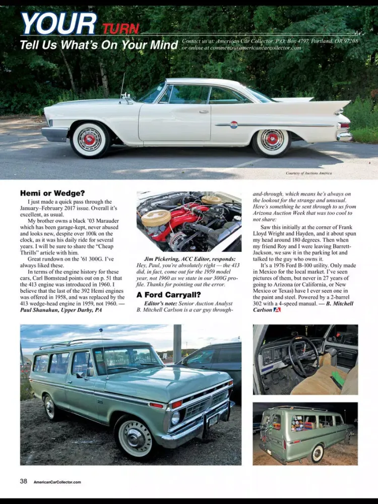 Capturas de tela do American Car Collector Magazine iPad 
