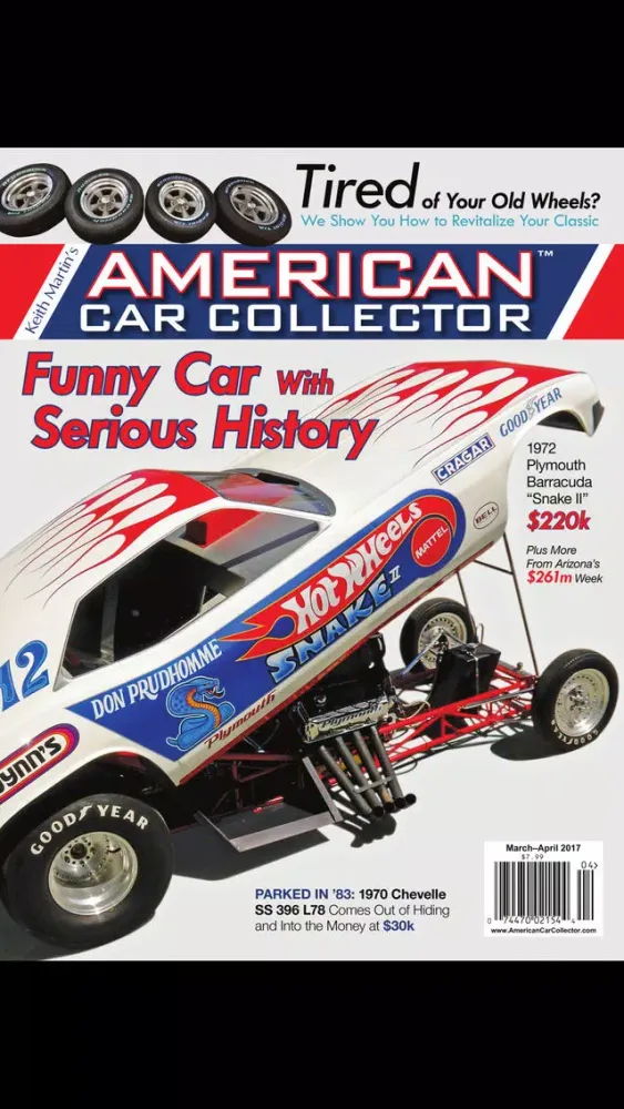 Capturas de tela do American Car Collector Magazine