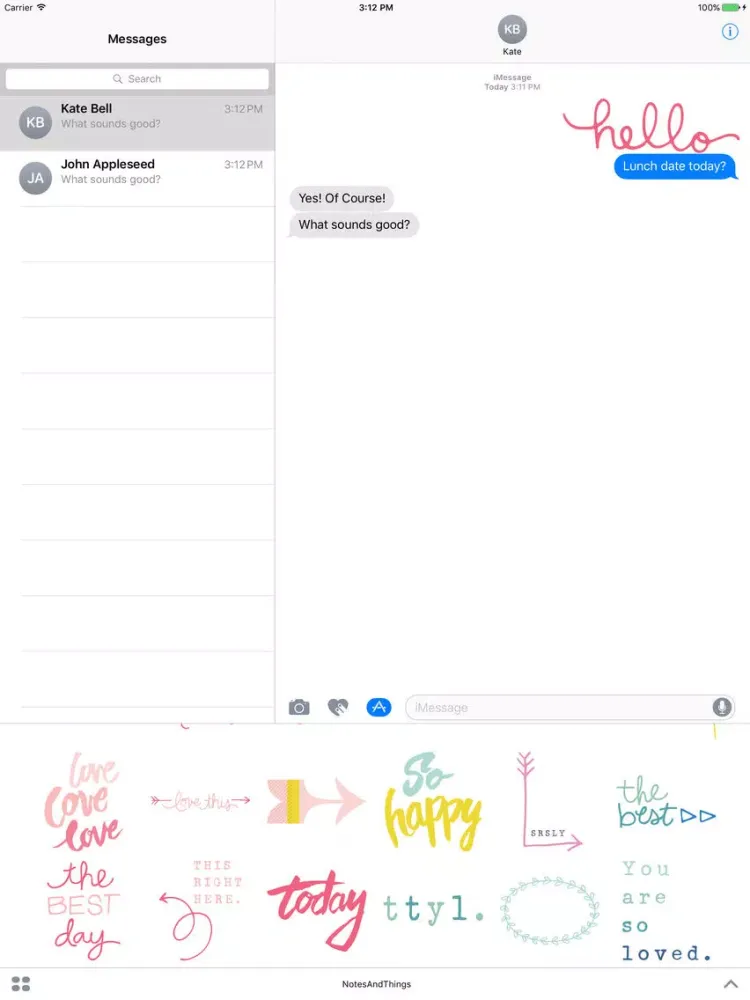 Screenshot di AC Notes & Things Stickers iPad 