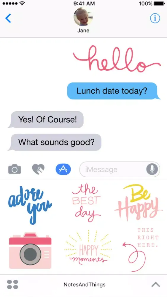 Screenshot di AC Notes & Things Stickers