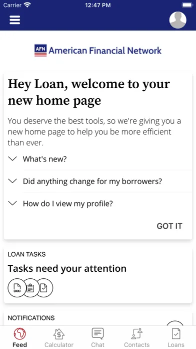 Скриншоты American Financial Network App