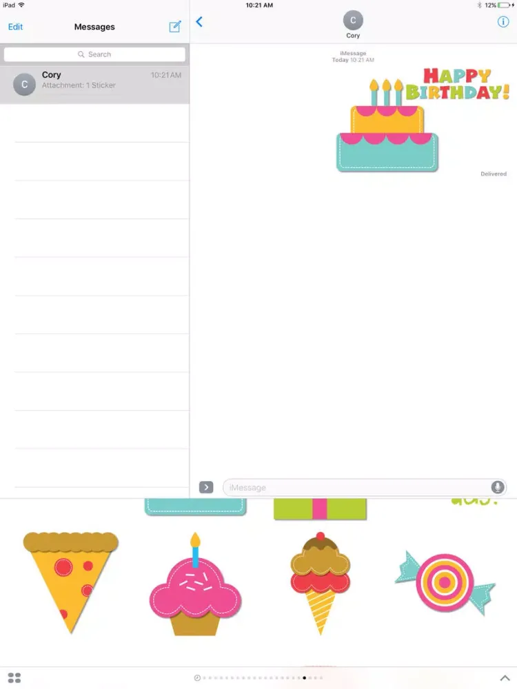 Birthday Party Sticker Pack iPad  স্ক্রিনশট