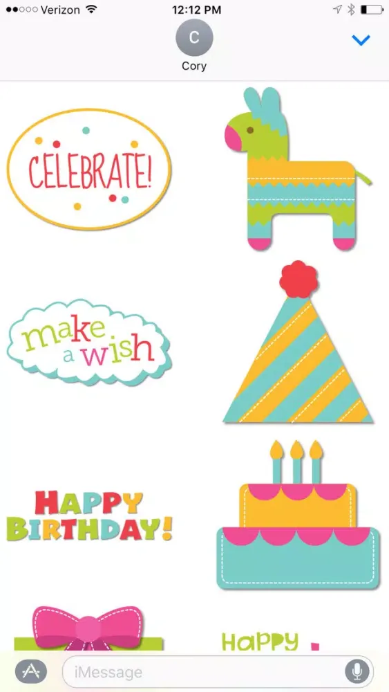 Birthday Party Sticker Pack স্ক্রিনশট