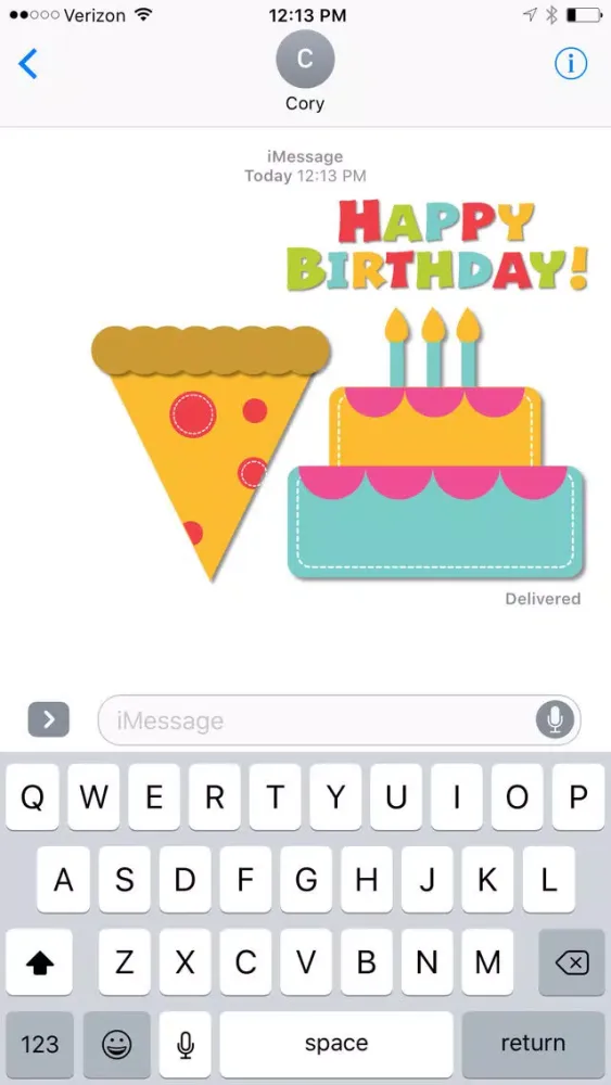 Birthday Party Sticker Pack স্ক্রিনশট