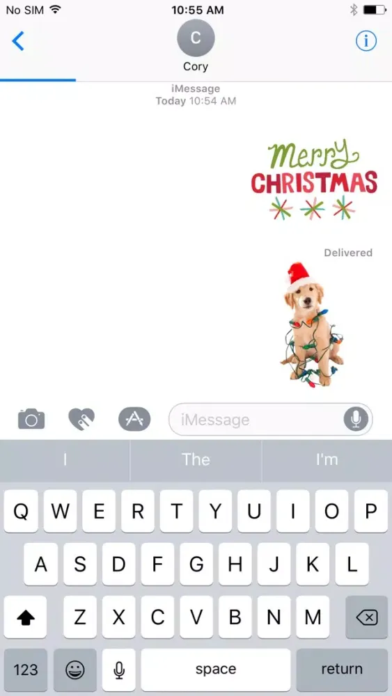 Capturas de tela do Christmas Pets Sticker Pack