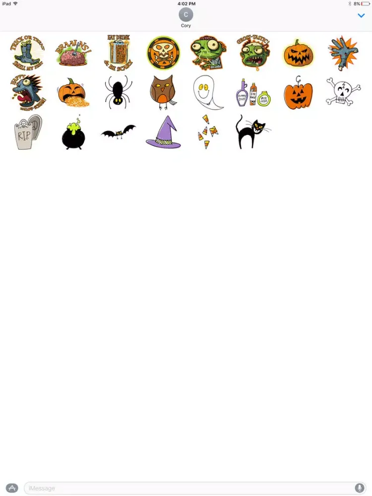 Captures d'écran de Spooky Sticker Pack iPad 