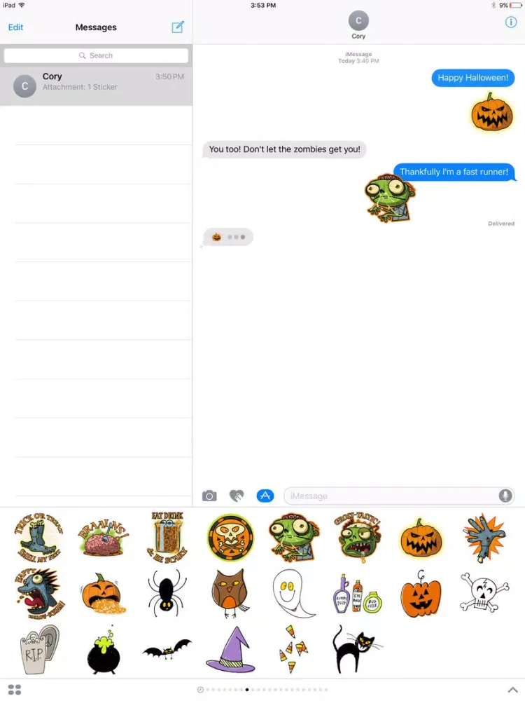 Captures d'écran de Spooky Sticker Pack iPad 