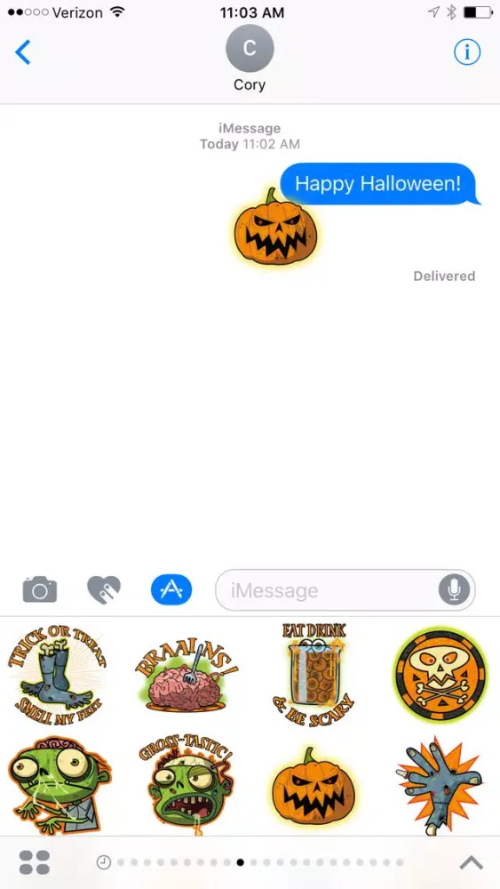 Captures d'écran de Spooky Sticker Pack