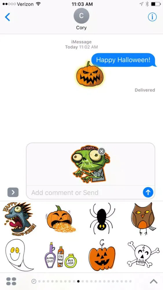 Captures d'écran de Spooky Sticker Pack