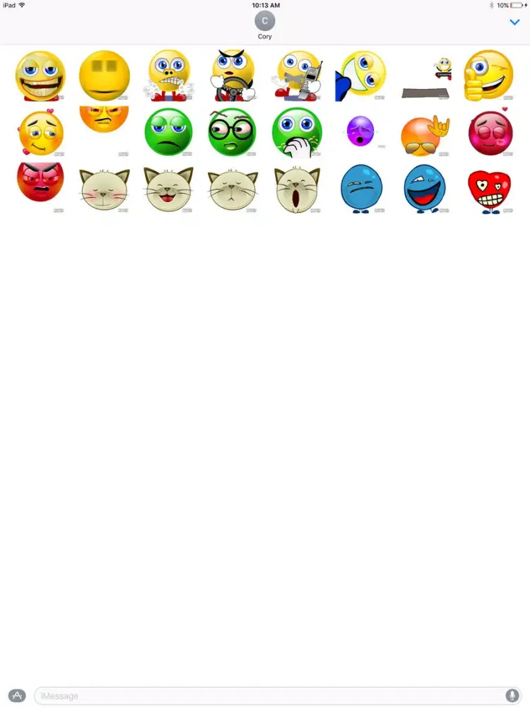 Smiley Face Sticker Pack iPad 應用截圖
