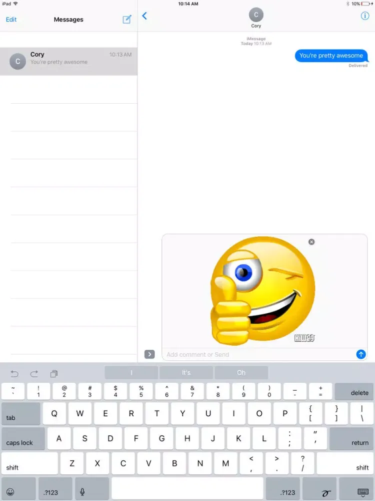 Smiley Face Sticker Pack iPad 應用截圖