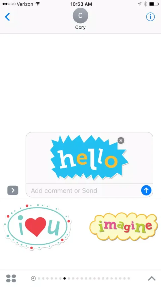 Скриншоты Verbalicious Sticker Pack