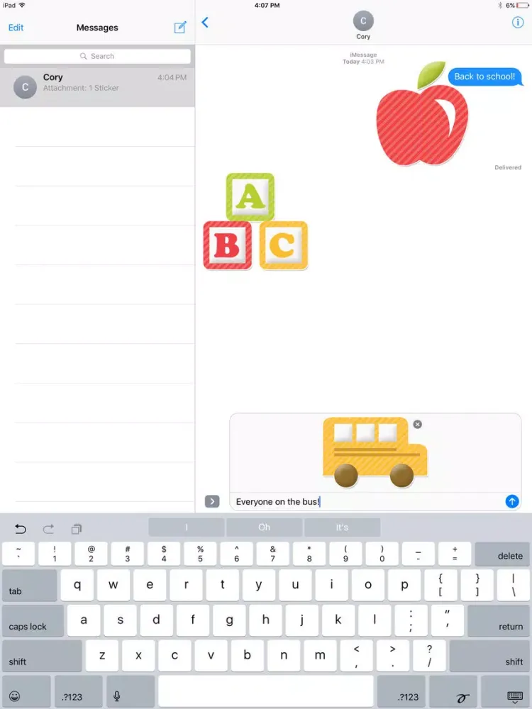 Capturas de pantalla de School Days Sticker Pack iPad 