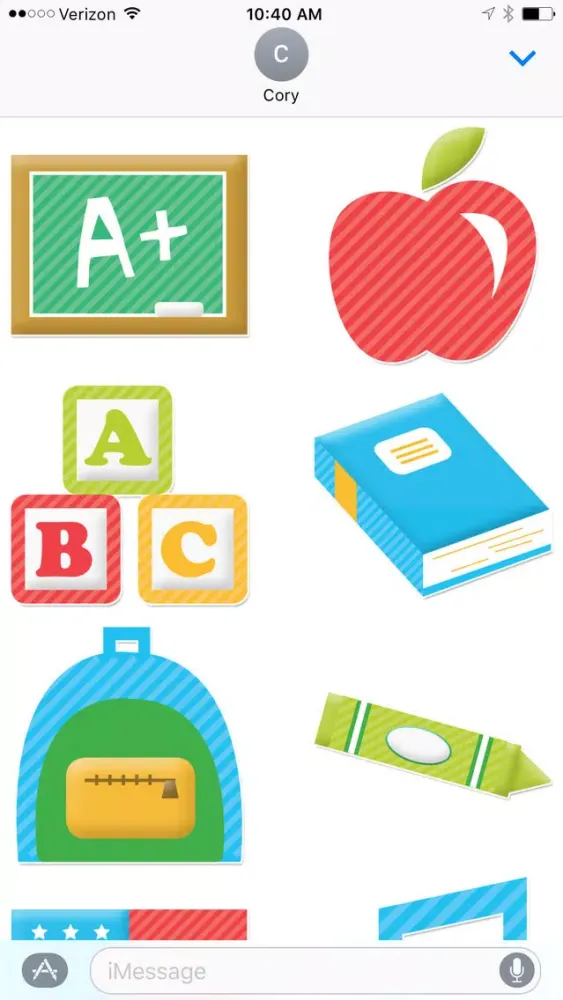 Capturas de pantalla de School Days Sticker Pack