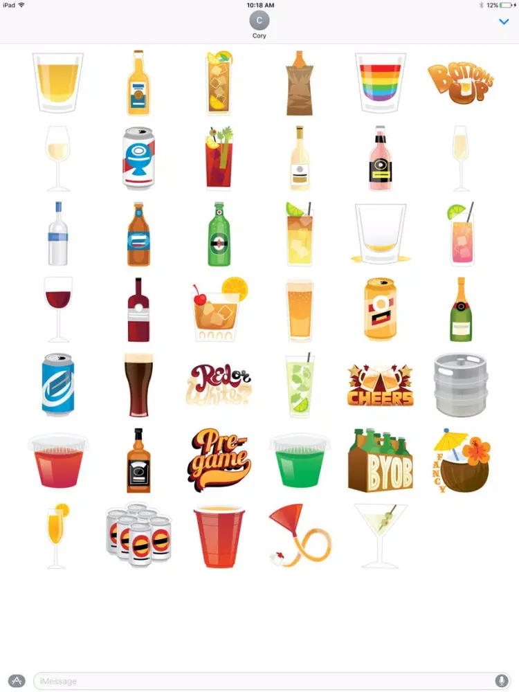 Zrzuty ekranu Get Tipsy Sticker Pack iPad 