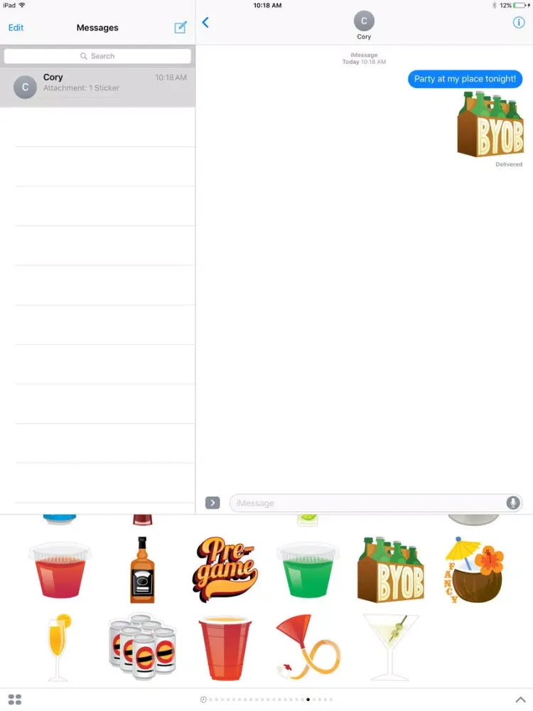 Zrzuty ekranu Get Tipsy Sticker Pack iPad 
