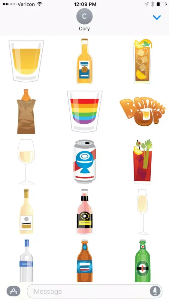 Zrzuty ekranu Get Tipsy Sticker Pack