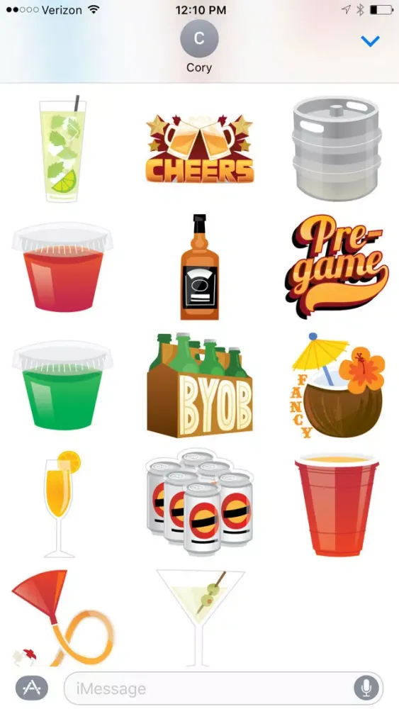 Zrzuty ekranu Get Tipsy Sticker Pack