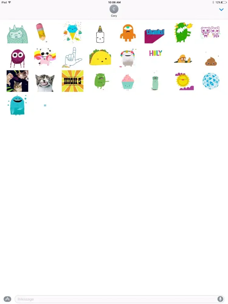justWink Winks Sticker Pack iPad  Ekran Görüntüleri
