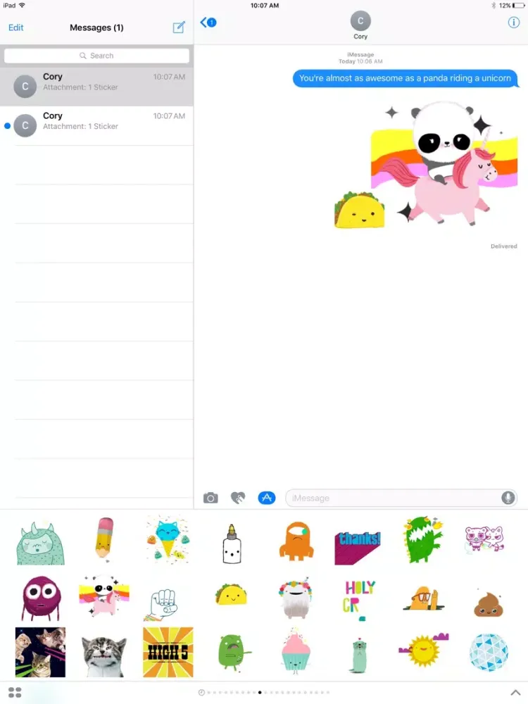 justWink Winks Sticker Pack iPad  Ekran Görüntüleri