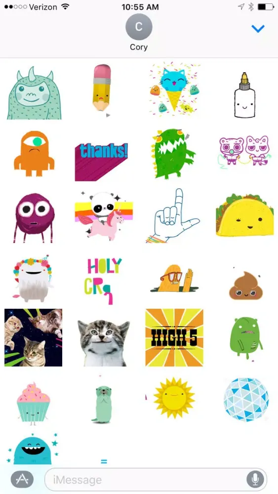 justWink Winks Sticker Pack Ekran Görüntüleri