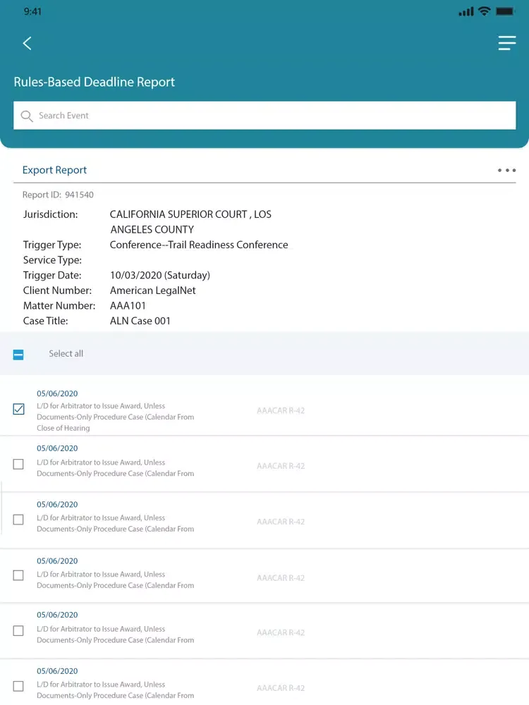 Capturas de pantalla de Smart Dockets® iPad 