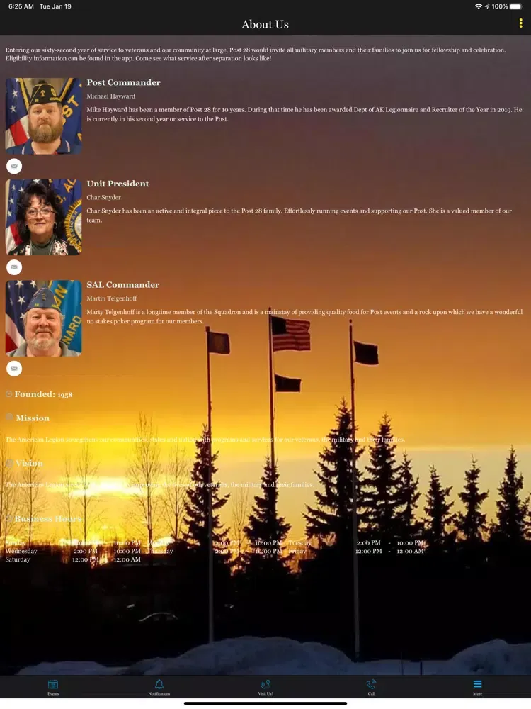 Скриншоты American Legion AK Post 28 iPad 