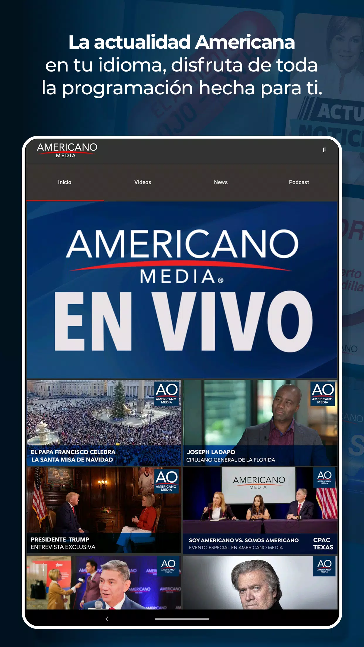 Americano Media Screenshots