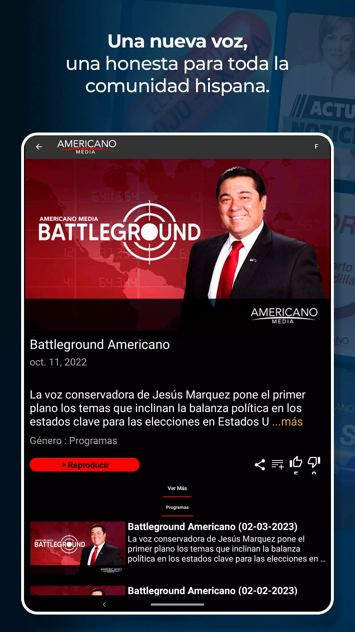 Americano Media Screenshots