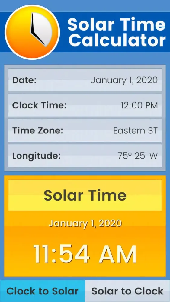 تصاویر Solar Time Calculator