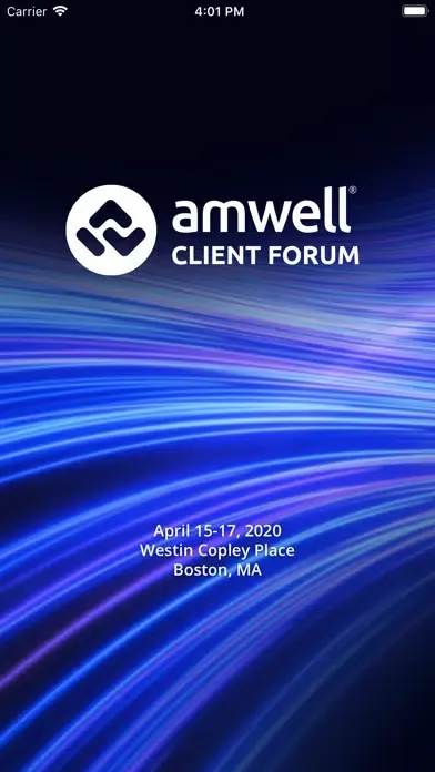 Capturas de tela do American Well Client Forum