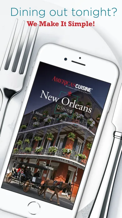 Tangkapan skrin New Orleans Dining