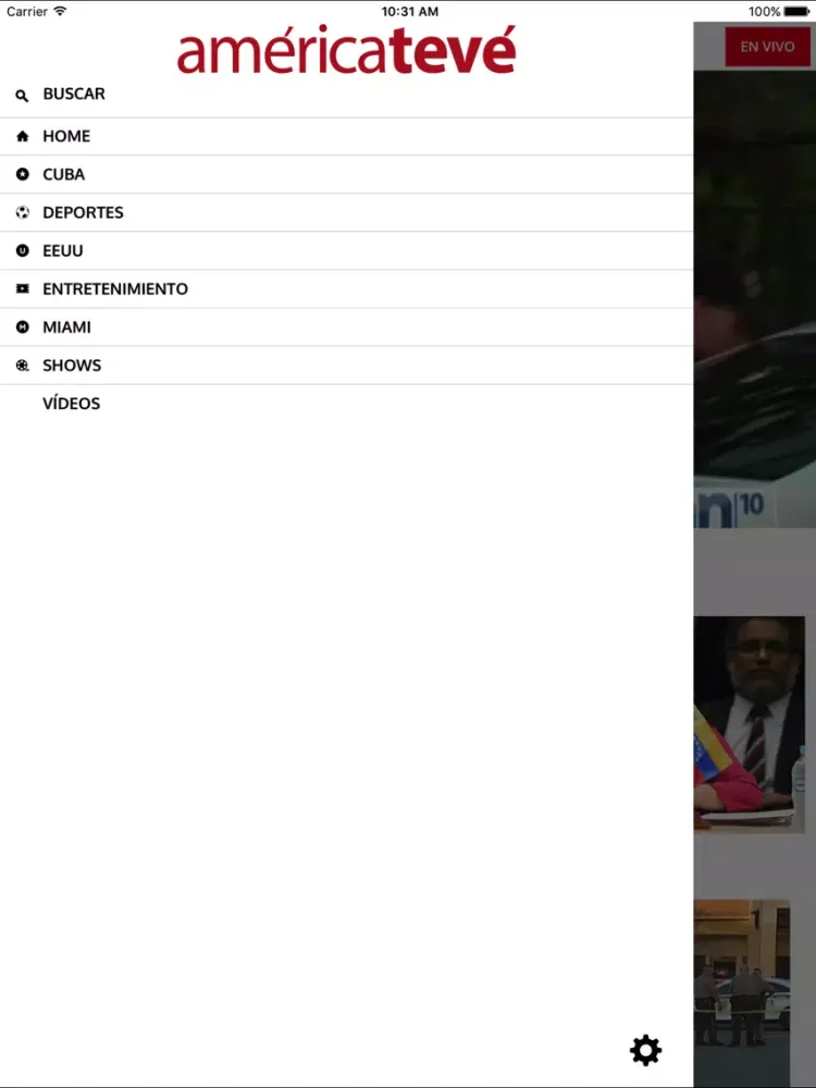 América TeVé! iPad  Screenshots