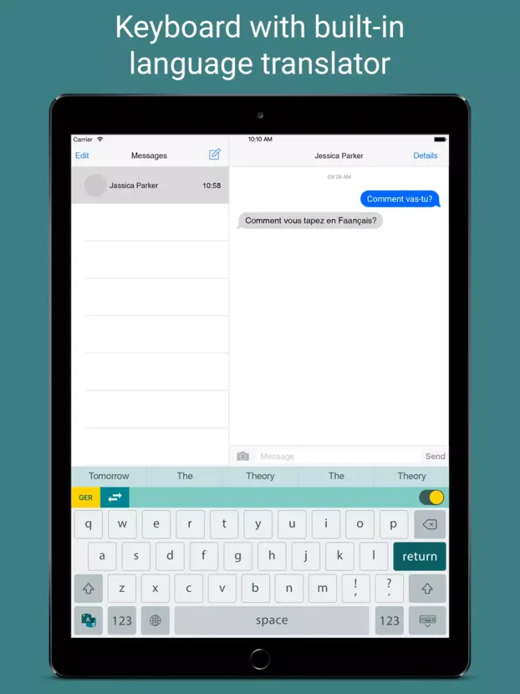 Transbot - Language Translation Keyboard iPad 應用截圖