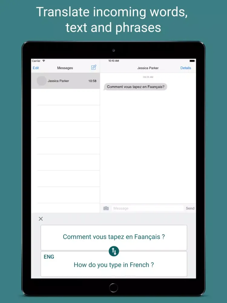 Transbot - Language Translation Keyboard iPad 應用截圖