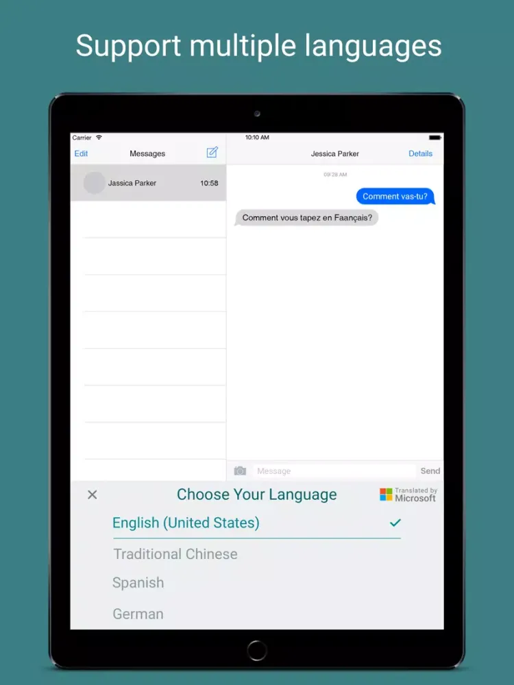 Transbot - Language Translation Keyboard iPad 應用截圖