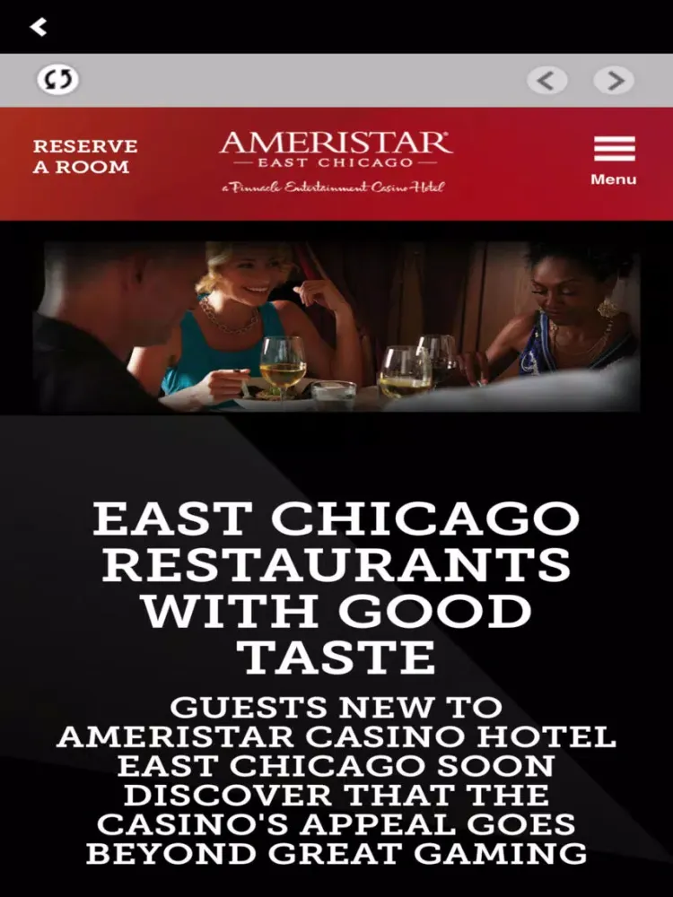 Скриншоты Ameristar East Chicago iPad 