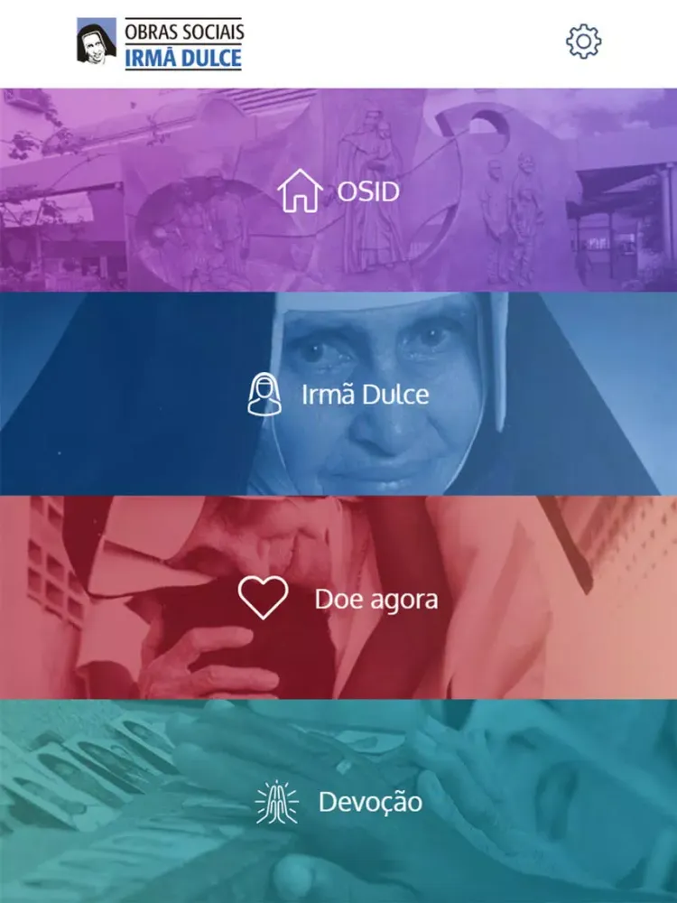 Tangkapan layar Obras Sociais Irmã Dulce iPad 