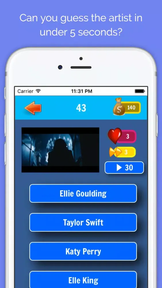Capturas de tela do Guess The Song - Song Quiz With Sound Clips