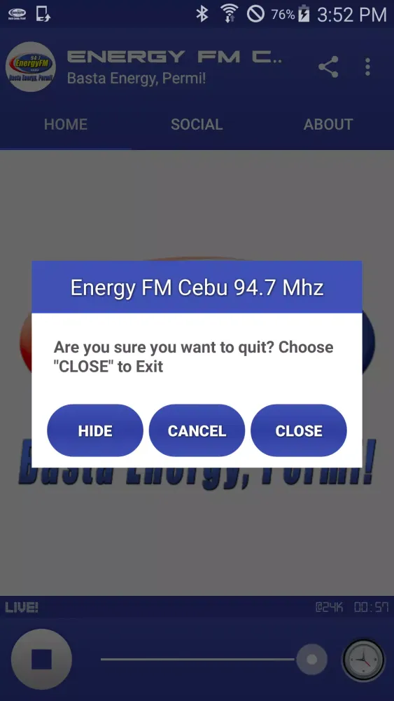 Energy FM Cebu 94.7 Mhz Screenshots