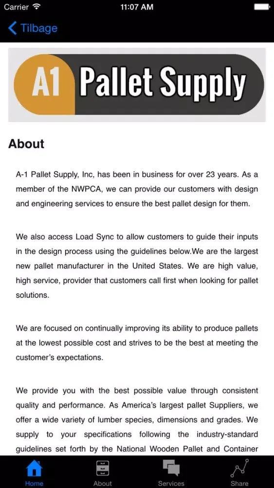 Captures d'écran de A1PalletSupply