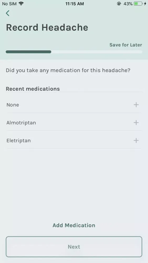 Migraine Recorder应用截图