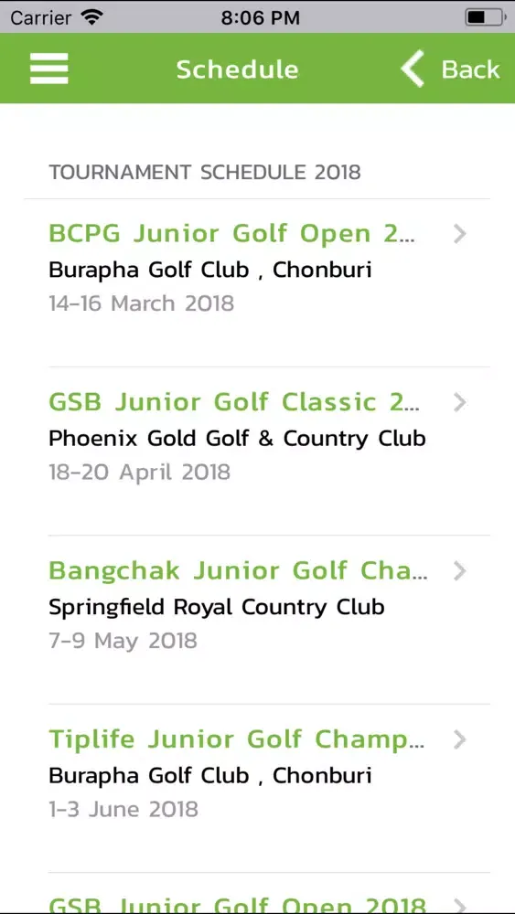 AMG Junior Golf Tour स्क्रीनशॉट