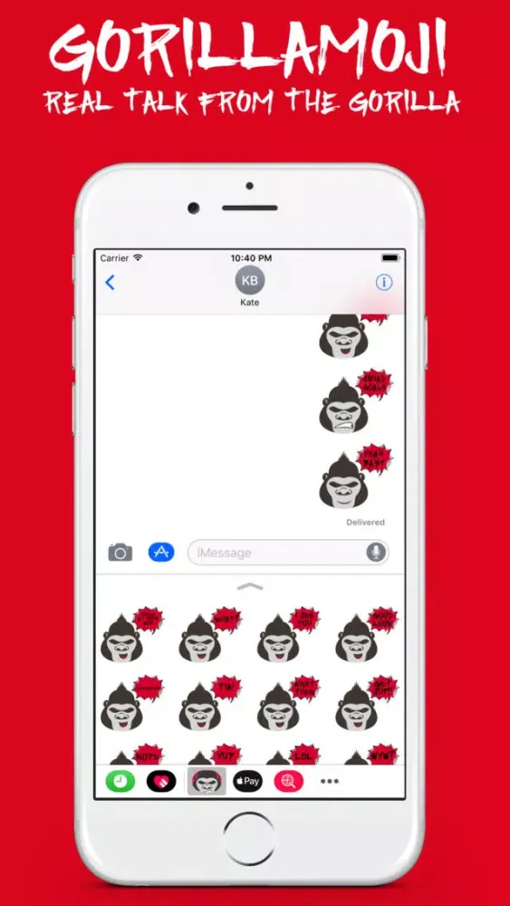 GorillaMoji Sticker Pack स्क्रीनशॉट