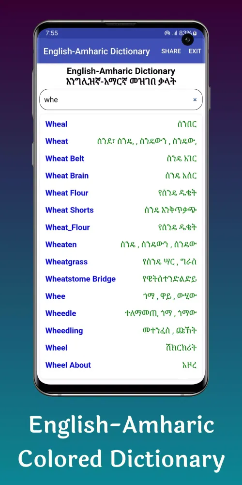 English to Amharic Translator Screenshots