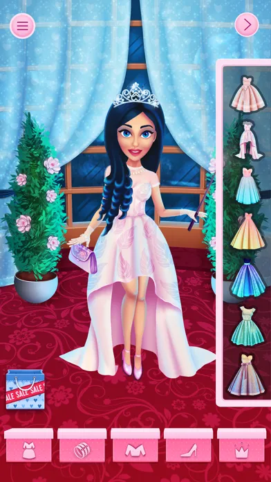 Capturas de tela do Princess Dress Up - Choose Fashionable Outfit for Beauty Models