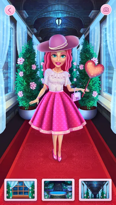 Capturas de tela do Princess Dress Up - Choose Fashionable Outfit for Beauty Models
