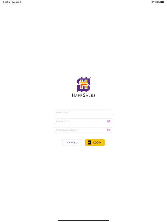 HappSales iPad  스크린샷