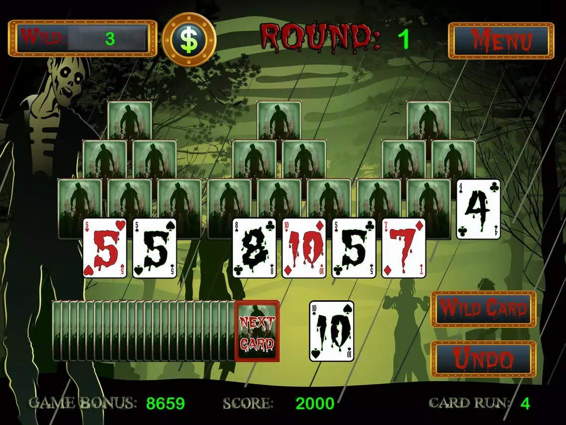 ภาพหน้าจอของ Zombie Solitaire Free iPad 