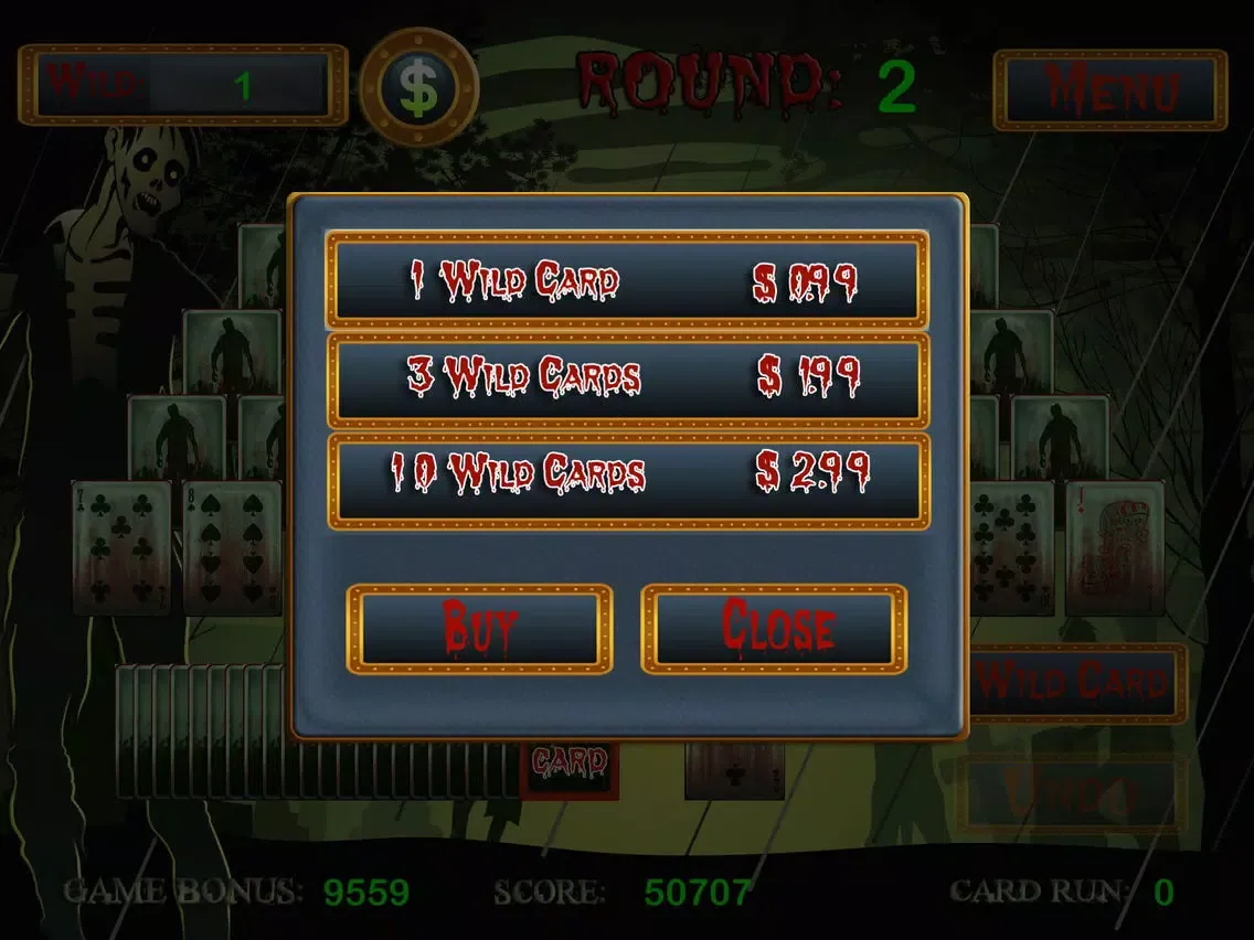 ภาพหน้าจอของ Zombie Solitaire Free iPad 